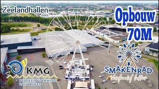 Opbouw KMG Smakenrad 70 meter hoog Zeelandhallen Goes [upl. by Noitsuj]