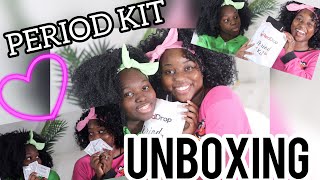 🙃PERIOD KIT UNBOXING with my Little Royal ❤️RED DROP period kit [upl. by Nnylannej]