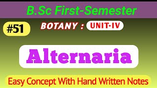 Alternaria  Deuteromycotina  General Characteristics Life Cycle alternaria deuteromycotina [upl. by Jarus]