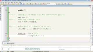 PIC16F886 Tutorial 13  ADC and MikroC ADC Library [upl. by Htebi]