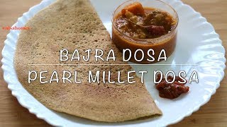 Bajra Dosa Recipe  How To Make Bajra Dosa  Pear Millet Dosa Recipe  Nisa Homey [upl. by Outlaw]