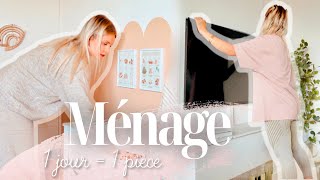 MÉNAGE  UN JOUR  UNE PIÈCE 🧴🫧 Garder sa maison propre toute la semaine • Motivation nettoyage [upl. by Ellicott127]