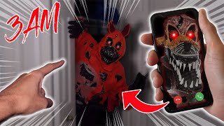 FNAF I FORCED MY EVIL TWIN TO FACETIME NIGHTMARE FOXY AT 3 AM HE ATTACKED MY EVIL TWIN [upl. by Tilford]