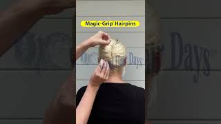 Want a Fast Simple and Secure French Twist Watch what three MagicGrip Hairpins can do [upl. by Notirb]