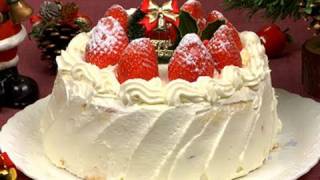 How to Make Christmas Cake Strawberry Sponge Cake Recipe  Cooking with Dog [upl. by Judas231]