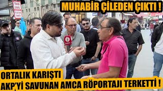 Bu röportaja başlık bulamadık  Muhabiri çileden çıkaran AKPli amca röportajı terk etti [upl. by Andres984]