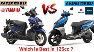 2024 Model Suzuki Avenis 125 VS Yamaha RayZR 125 💥 Best Scooter in 125cc  Mileage  On Road Price [upl. by Gnanmos]