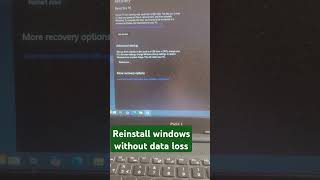 how to reinstall windows without losing data  video ytfeed trending shorts [upl. by Nnyw995]