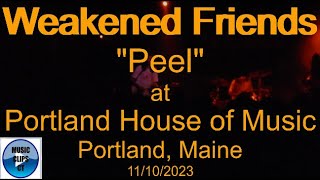 Weakened Friends quotPeelquot at Portland House of Music in Portland Maine 11102023 band song [upl. by Carlee]