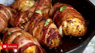 How To Make Bacon Wrapped Chicken Bacon Wrapped Chicken [upl. by Salita135]