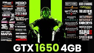 GTX 1650 4GB OC  i5 8400  40 Games Best Setting Test in 2023 [upl. by Aylmer]