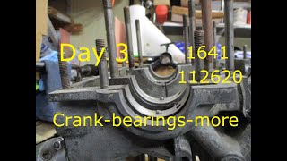 How to Rebuild a 1641 VW Air Cooled Engine  DAY3 Crank and gears 112620 1641 Engine Build [upl. by Frederigo]