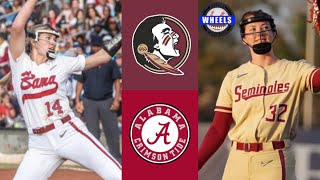 7 Florida State vs 12 Alabama Highlights  2023 College Softball Highlights [upl. by Amalia]