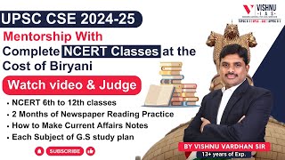 UPSC CSE 202425 Mentorship With Complete NCERT Classes at the Cost of Biryani ncert upscncert [upl. by Aikehs]