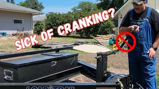 Sick and Tired of cranking your trailer jack Here is an INEXPENSIVE fix to solve that problem [upl. by Mellen]