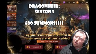 Dragonheir Silent Gods  500 Heliolite Summons  Season 3  Test Server S3 [upl. by Bussey]