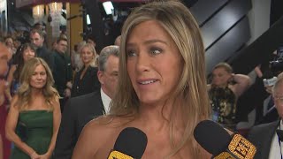 Jennifer Aniston Has the Perfect Interview Question for Herself Exclusive [upl. by Annecorinne381]