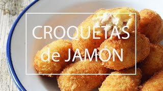 CROQUETAS DE JAMON CASERAS Y CREMOSAS Las María Cocinillas [upl. by Atoked]