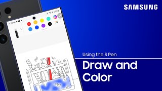 Draw and color with your S Pen on Samsung Notes or PENUP Apps  Samsung US [upl. by Yanrahc]