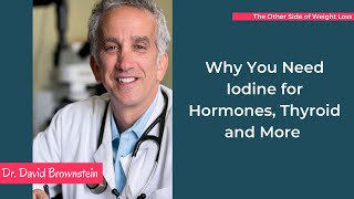 Why You Need Iodine for Hormones Thyroid and More with Dr David Brownstein [upl. by Rehpotirhc]