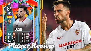 SPANISH MESSI🥵84 out of position Suso player review FIFA 23 ultimate team [upl. by Ikkim]