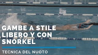 NUOTO GAMBE A STILE LIBERO Y CON SNORKEL [upl. by Daniell]