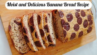 Moist And Delicious Banana Bread recipe [upl. by Allehcim]