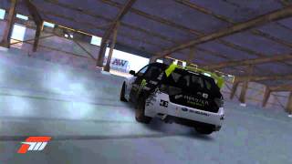 Forza Motorsport 3 Ken Block WRX STI hangar drift [upl. by Rondon742]