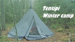 Winter camping in a Tentipi [upl. by Lladnek]