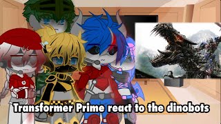 Transformer Prime react to the dinobots  🇫🇷🇧🇷🇪🇸🇬🇧 Aira original [upl. by Burne]