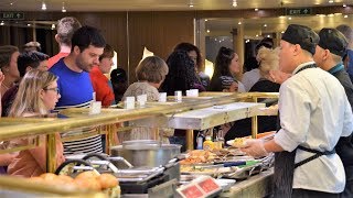 Holland America Buffet Dinner amp Late Night Snack on MS Eurodam 4K [upl. by Mimi]