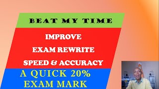 How matric rewrite amp upgrade learners can improve their speed amp accuracy Beat My Time Episode 3 [upl. by Selwin]