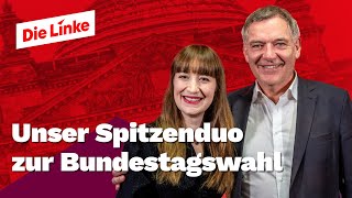 Heidi Reichinnek amp Jan van Aken Unser Spitzenduo zur Bundestagswahl [upl. by Releehw]