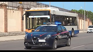 HD  Sirena Carabinieri Carabinieri in Sirena con Alfa Romeo GiuliettaMilitary Police Responding [upl. by Korff]