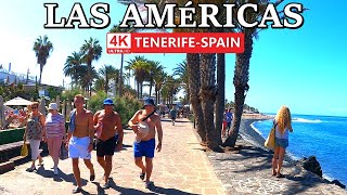 TENERIFE  PLAYA DE LAS AMÉRICAS  This is the Current Atmosphere 🥵​ 4K Walk ● October 2024 [upl. by Negam]