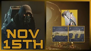 Legend Of Acrius amp Huckleberry Catalysts Exotic Class Items  Xur Exotic Stock Update 11152024 [upl. by Olney]