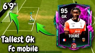 SHAPESHIFTER GK TOURES REVIEW  TALLEST GK IN FC MOBILE 24 🥵 [upl. by Shirl]