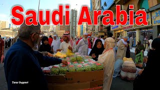 Makkah City Streets Walk In Saudi Arabia Middle East 2023 [upl. by Freddy]