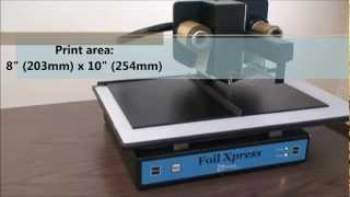 Foil Xpress with Auto Position AP Option by ImPress Systems With Audio [upl. by Allerie897]