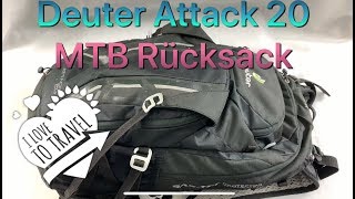 Deuter Attack 20 MTB backpackRücksack  VorstellungReview German [upl. by Niboc226]