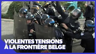 De gros affrontements à Calais entre migrants et CRS [upl. by Ibbor278]