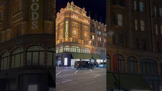 Harrods Knightsbridge London london knightsbridge londonlights [upl. by Orag]