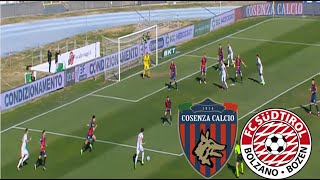 Cosenza 02 FC Südtirol Highlights  LEGA B 20242025 [upl. by Odlonyer]