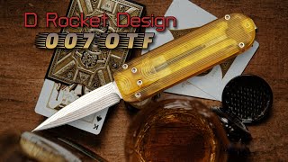 D Rocket 007 OTF CA Legal Damascus Blade [upl. by Herwin]