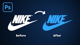 How to Change Logo Color in Photoshop [upl. by Akinahs]