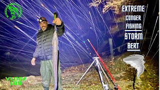 Sea Fishing Uk  EXTREME CONGER FISHING  Storm Bert💨 Vlog189 [upl. by Raymund]