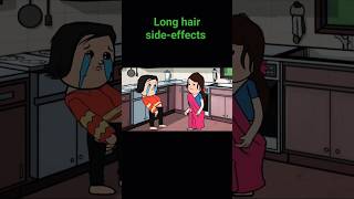 long hair sideeffectstrending funnyviralshort [upl. by Yaned]