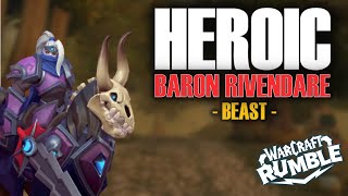 HEROIC Baron Rivendare 45  Beast  Old MurkEye Plaguelands  Warcraft Rumble [upl. by Maud]