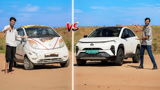 24 Hours in Cheap vs Luxury car 🚘 TATA Nano vs TATA Curvv [upl. by Frederick]