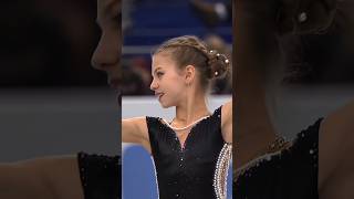 Alexandra Trusova 💔figureskating alexandratrusova olympics annashcherbakova figureskater [upl. by Hsenid]